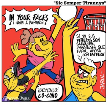 I have a Patreon – Caricatura Jarúl – 12 de Abril, 2021