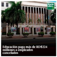 Ministerio de Educación, Diario Libre, 12 de Abril, 2021