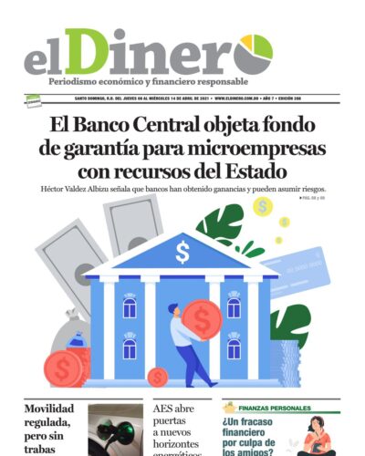 Portada Periódico El Dinero, Jueves 08 de Abril, 2021