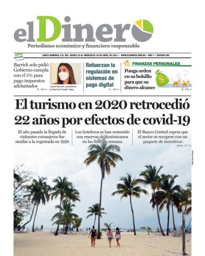 Portada Periódico El Dinero, Jueves 22 de Abril, 2021