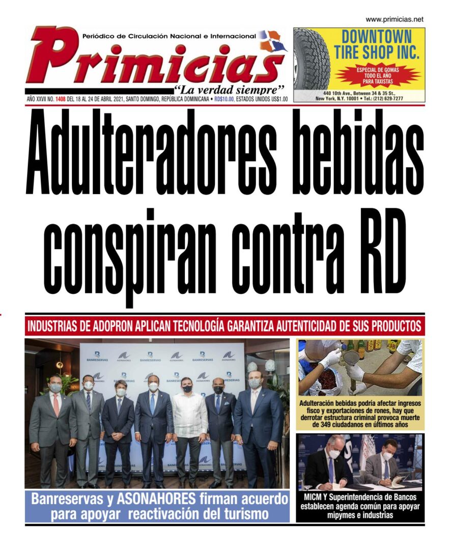 Portada Periódico El Nacional, Viernes 23 de Abril, 2021