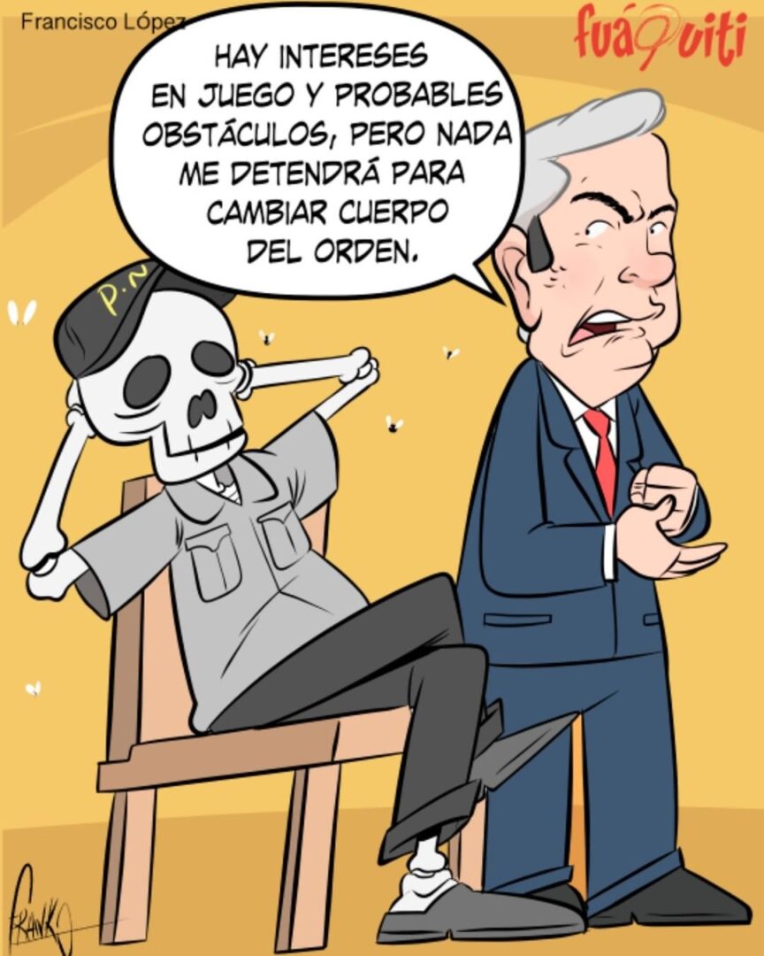 Ta' hablando solo Señor Presi, manéjese – Caricatura Fuaquiti – 08 de Abril 2021