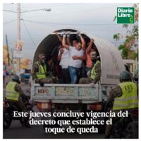 Toque de Queda, Diario Libre, 14 de Abril, 2021