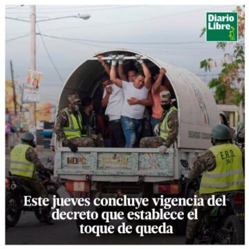 Toque de Queda, Diario Libre, 14 de Abril, 2021