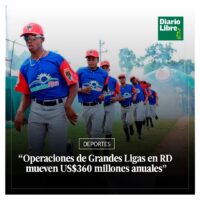 US$360 millones anuales, Diario Libre, 12 de Abril, 2021