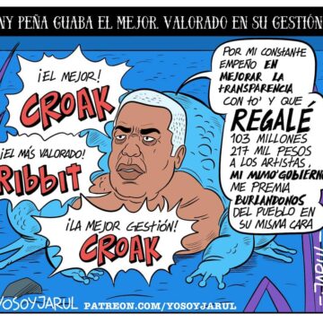 Y burlándose de la gente seria y trabajadora – Caricatura Jarúl – 20 de Abril, 2021