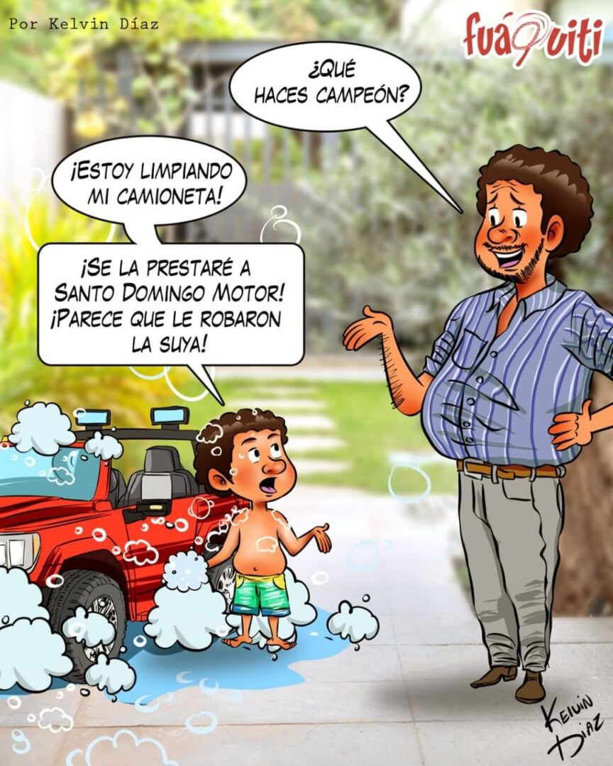 Ya saben SDM, camioneta nueva – Caricatura Fuaquiti – 21 de Abril, 2021