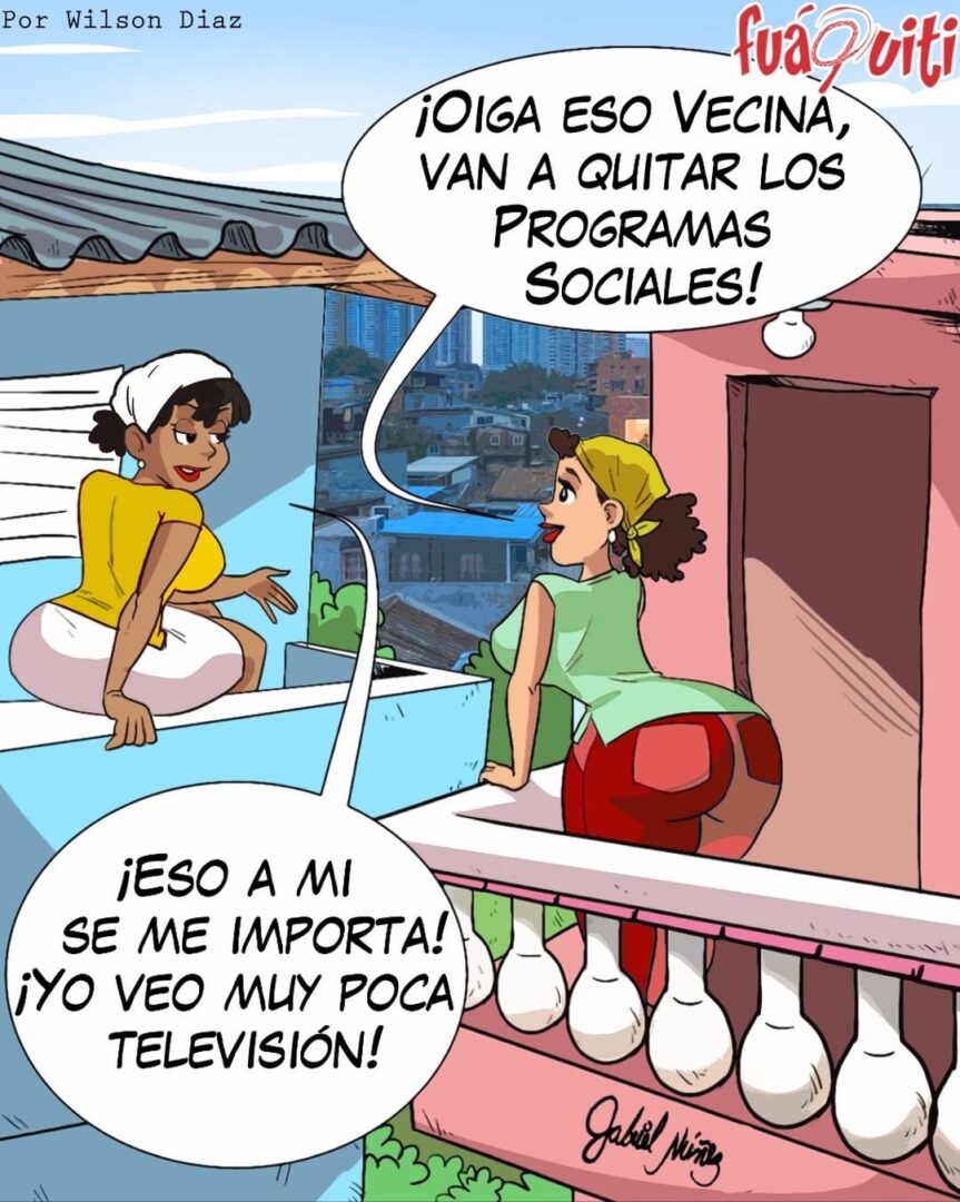 ¿Quién aquí ve televisión todavía Levante la mano – Caricatura Fuaquiti – 10 de Abril 2021