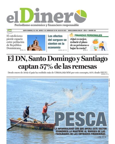 Portada Periódico El Dinero, Jueves 14 Julio, 2022