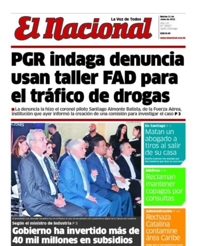 Portada Periódico El Nacional, Miércoles 13 Julio, 2022