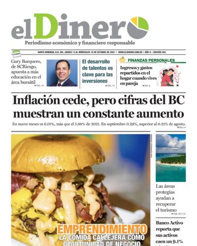 Portada Periódico El Dinero, Jueves 13 Octubre, 2022