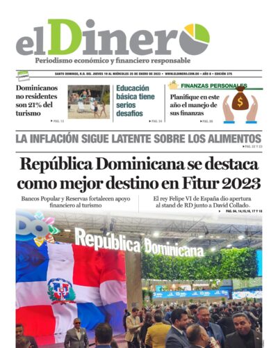 Portada Periódico El Dinero, Jueves 19 Enero, 2023