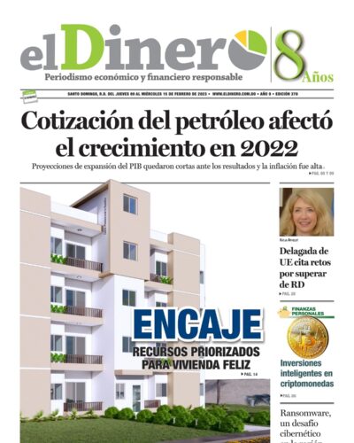 Portada Periódico El Dinero, Jueves 09 Febrero, 2023