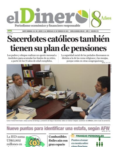 Portada Periódico El Dinero, Jueves 16 Febrero, 2023