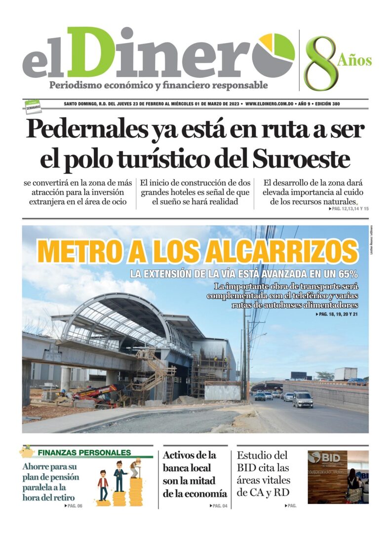 Portada Periódico El Dinero, Miércoles 23 Febrero, 2023