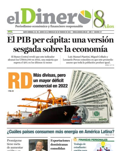 Portada Periódico El Dinero, Viernes 03 Febrero, 2023
