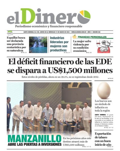 Portada Periódico El Dinero, Jueves 09 Marzo, 2023