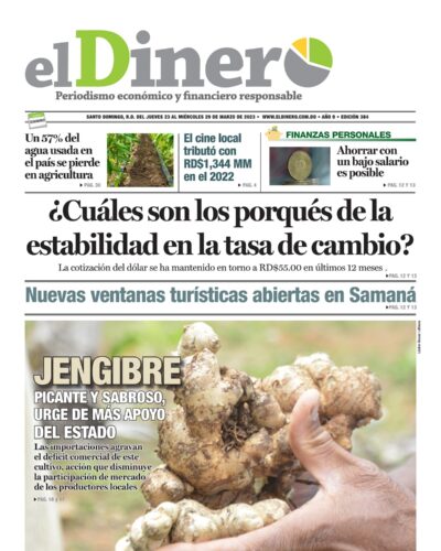 Portada Periódico El Dinero, Jueves 23 Marzo, 2023