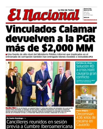 Portada Periódico El Nacional, Viernes 24 Marzo, 2023