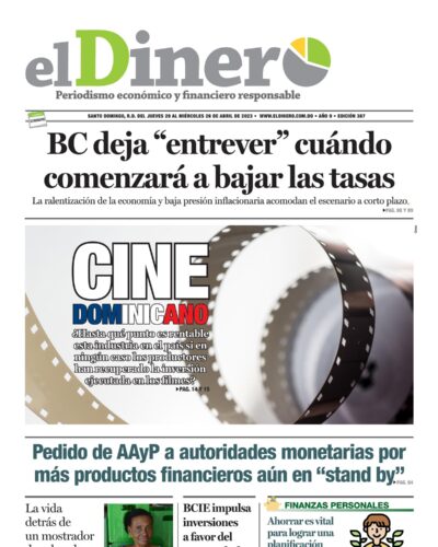 Portada Periódico El Dinero, Jueves 20 Abril, 2023