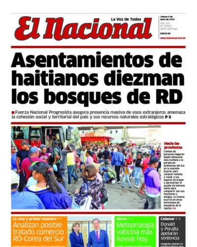 Portada Periódico El Nacional, Domingo 09 Abril, 2023
