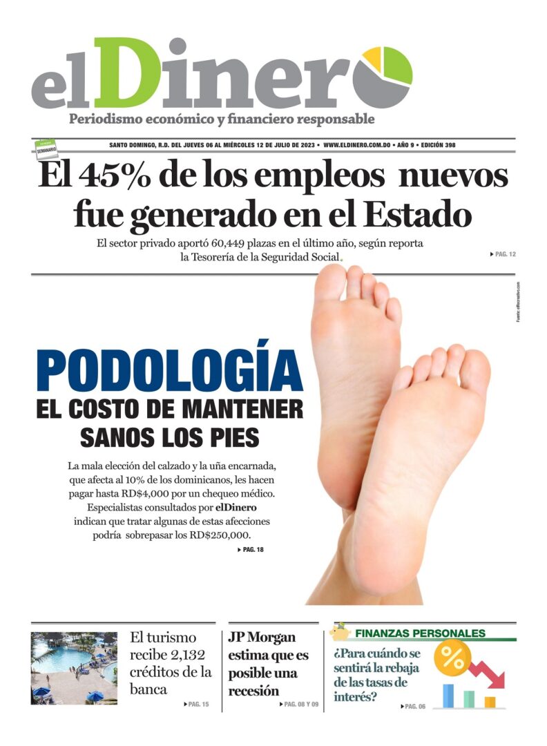 Portada Periódico El Dinero, Miércoles 05 Julio, 2023