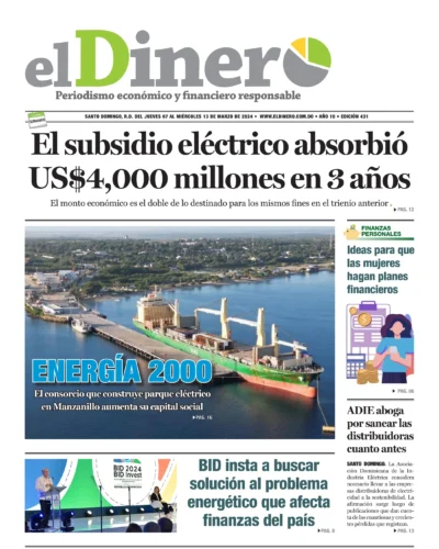 Portada Periódico El Dinero, Jueves 07 Marzo, 2024