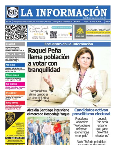 Portada Periódico La Información, Lunes 06 Mayo, 2024