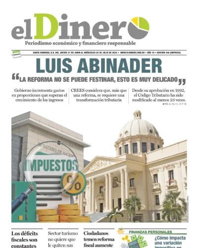 Portada Periódico El Dinero, Jueves 27 Junio, 2024