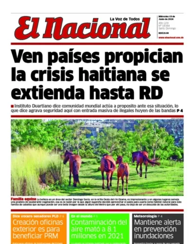 Portada Periódico El Nacional, Miércoles 19 Junio, 2024