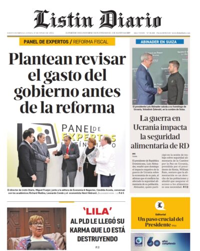 Portada Periódico Listín Diario, Lunes 17 Junio, 2024