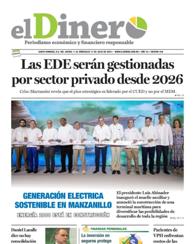 Portada Periódico El Dinero, Jueves 11 Julio, 2024