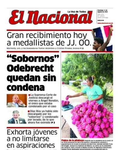 Portada Periódico El Nacional, Domingo 11 Agosto, 2024