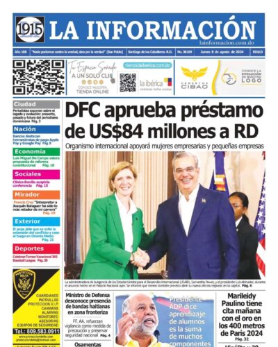 Portada Periódico La Información, Jueves 08 Agosto, 2024