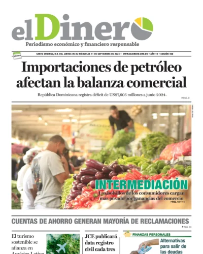 Portada Periódico El Dinero, Jueves 05 Septiembre, 2024