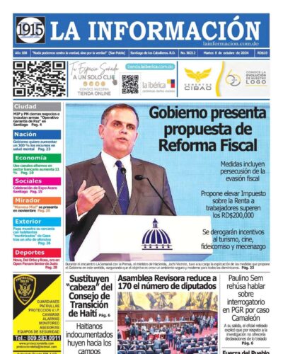 Portada Periódico La Información, Martes 08 Octubre, 2024