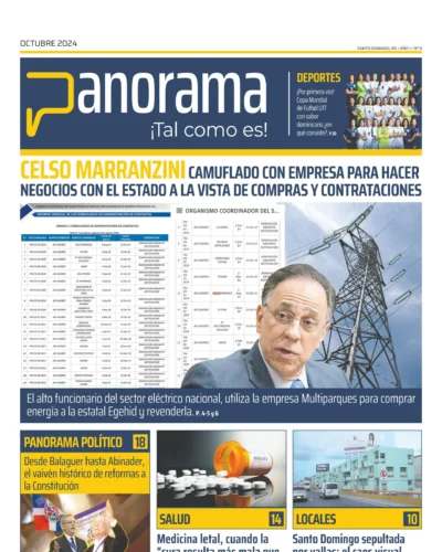 Portada Periódico Panorama, Lunes 07 Octubre, 2024