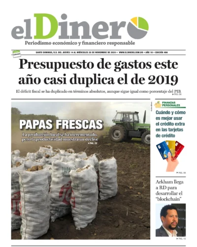 Portada Periódico El Dinero, Jueves 14 Noviembre, 2024