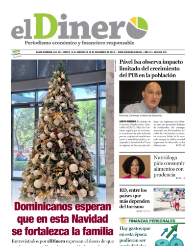 Portada Periódico El Dinero, Jueves 12 Diciembre, 2024