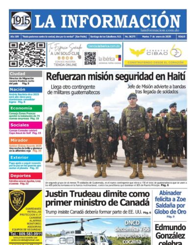 Portada Periódico La Información, Martes 07 Enero, 2025