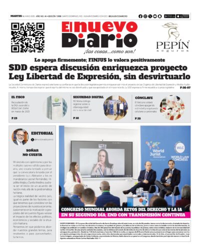 Portada Periódico El Nuevo Diario, Martes 06 Mayo, 2025