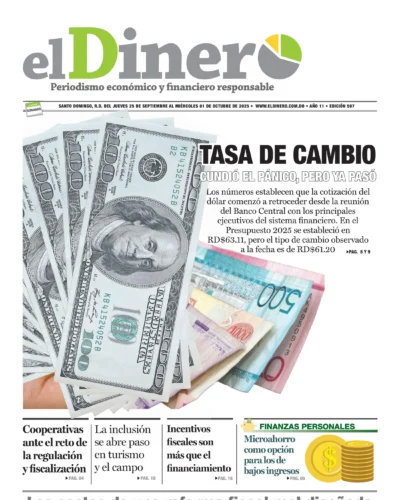 Portada Periódico El Dinero, Jueves 25, Septiembre, 2025