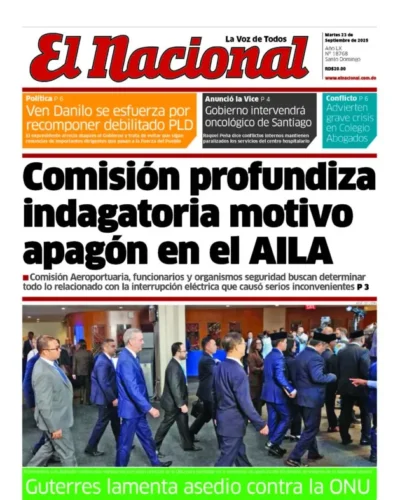 Portada Periódico El Nacional, Miércoles 24, Septiembre, 2025