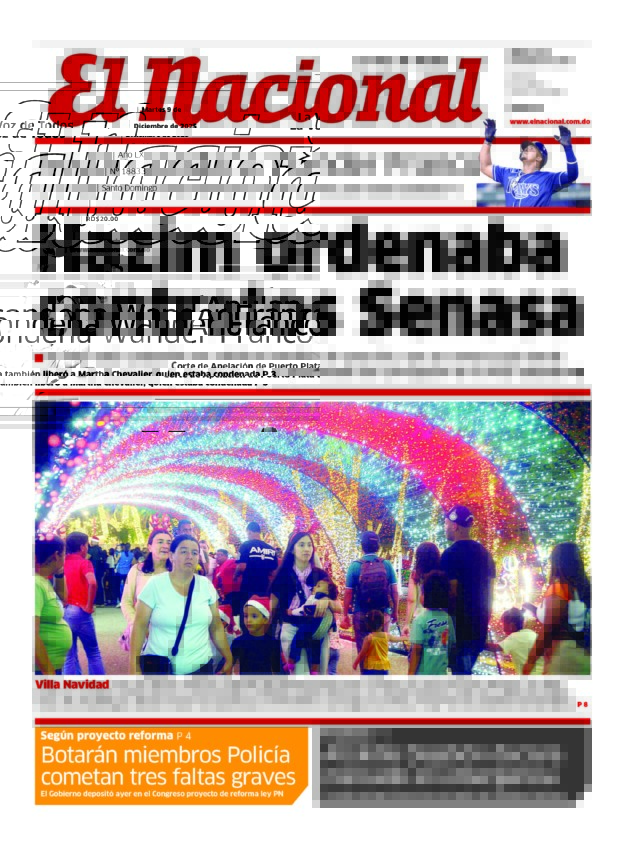 Portada Periódico El Nacional, Martes 09, Diciembre, 2025