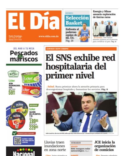 Portada Periódico El Día, Jueves 26, Febrero, 2026