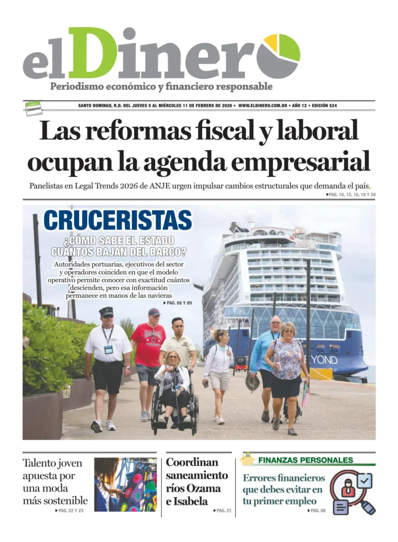 Portada Periódico El Dinero, Jueves 05, Febrero, 2026