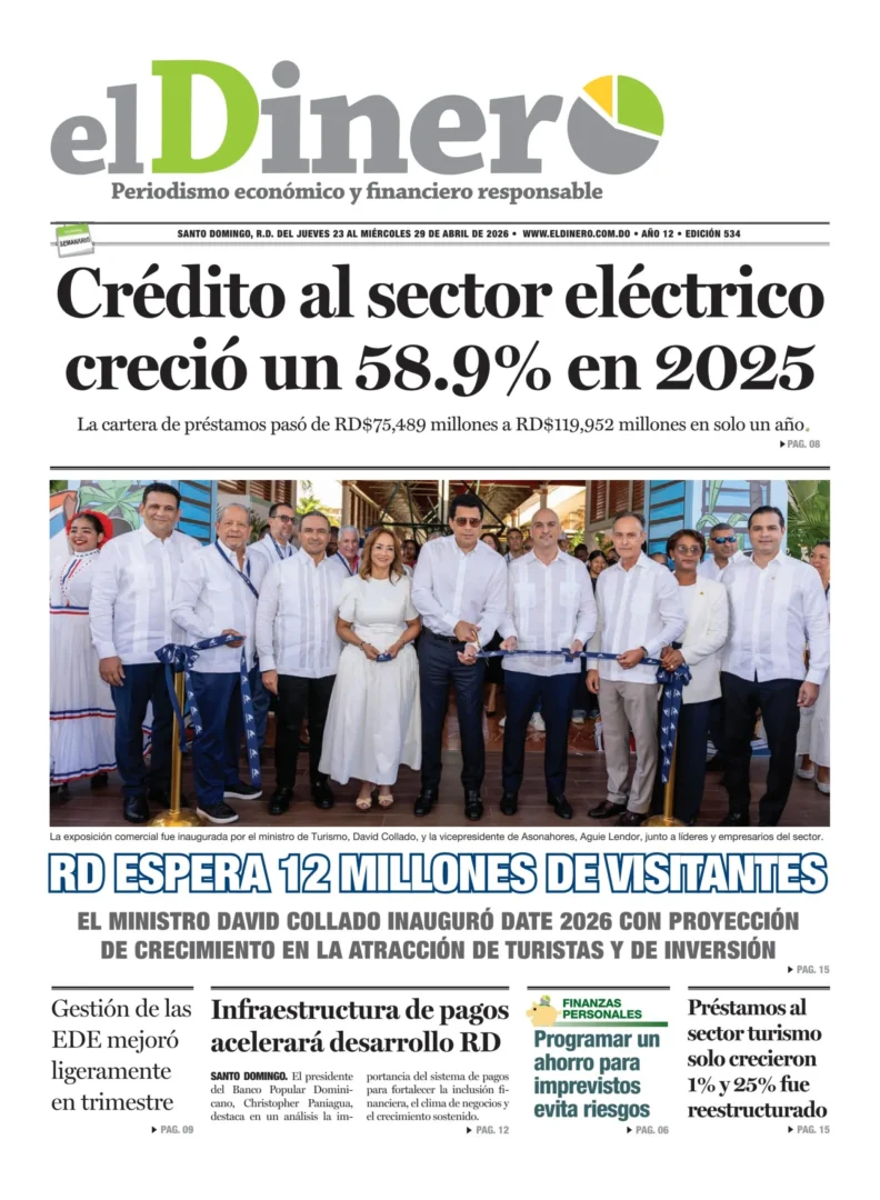 Portada Periódico El Dinero, Jueves 23, Abril 2026