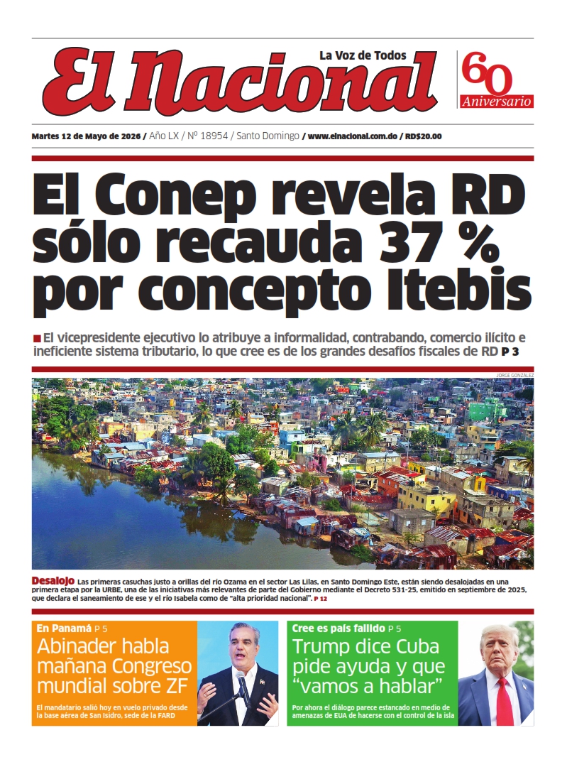 Portada Periódico El Nacional, Martes 12, Mayo 2026