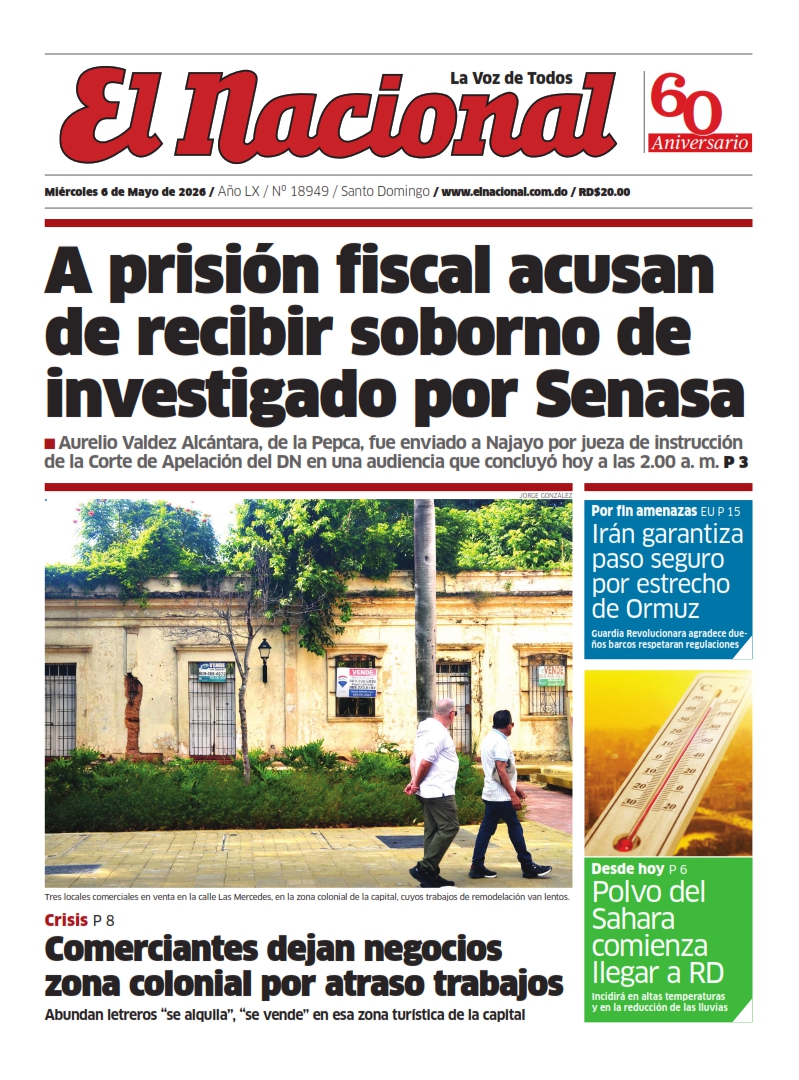 Portada Periódico El Nacional, Miércoles 6, Mayo 2026