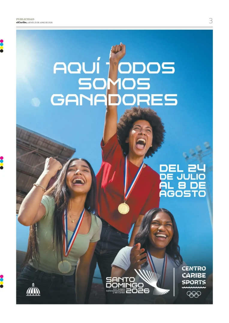 Portada Periódico El Caribe Promo Jueves 25 Junio 2026